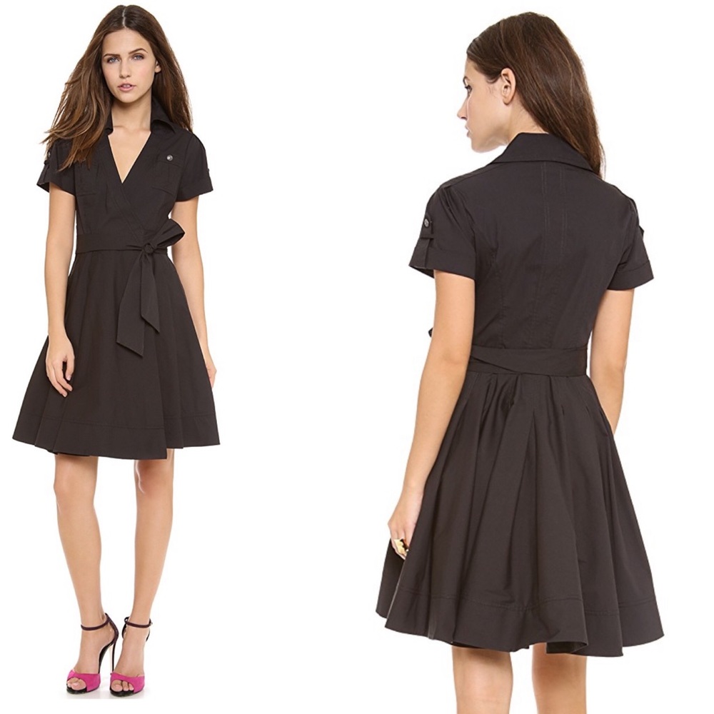 Diane Von Furstenberg Black Wrap Dress